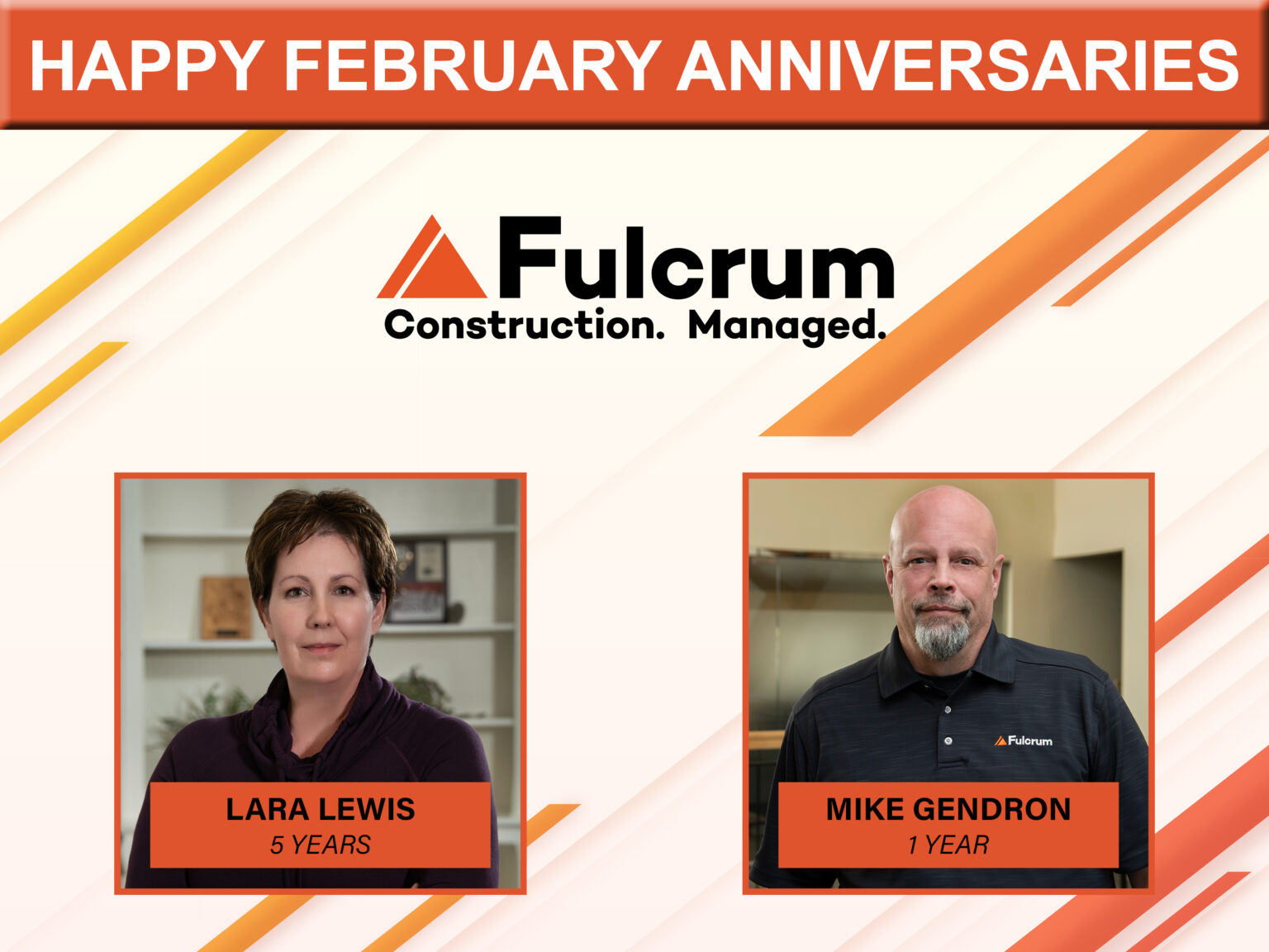 Celebrating February Anniversaries Fulcrum Associates