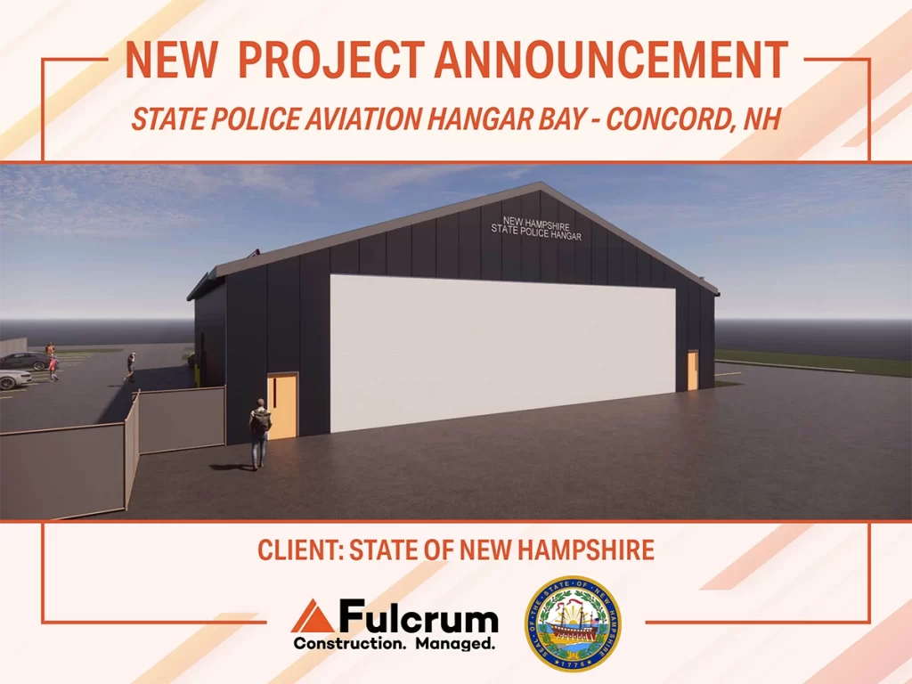 Concord Municipal Airport hangar renovation project for New Hampshire State Police aviation unit