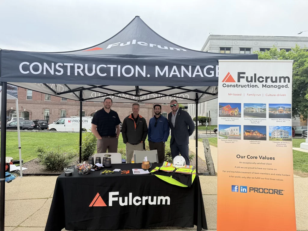 Fulcrum Associates team at New Hampshire State House supporting ABC NH VT construction industry event