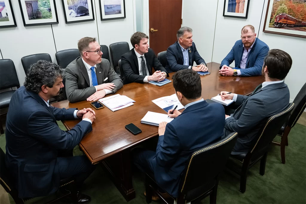 Construction industry leaders meeting on Capitol Hill to discuss workforce development housing and economic growth